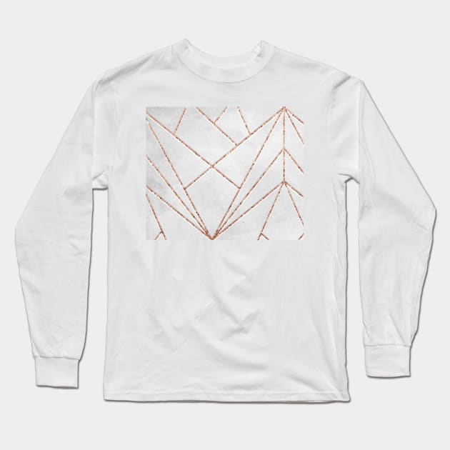 Urban rose geo Long Sleeve T-Shirt by marbleco